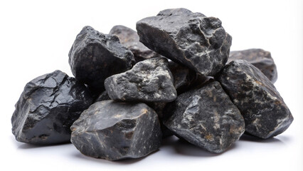 Fototapeta premium a black rock with a black face and the word quartz on it10