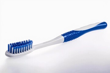 Toothbrush isolated on white background: Soft Bristles for Oral Hygiene Care