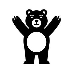 Bear vector high capacity illustration