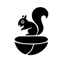 Squirrel vector high capacity illustration