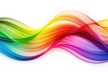 Colorful abstract background with flowing fabric in rainbow shades of red,orange,yellow,green,blue and purple.Abstract colorful event banner for pride month events