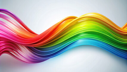 Colorful abstract background with flowing fabric in rainbow shades of red,orange,yellow,green,blue and purple.Abstract colorful event banner for pride month events