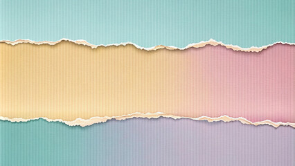 Fototapeta premium Torn edges background beautiful colors