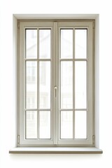Obraz premium White framed window, panes, sill, light.