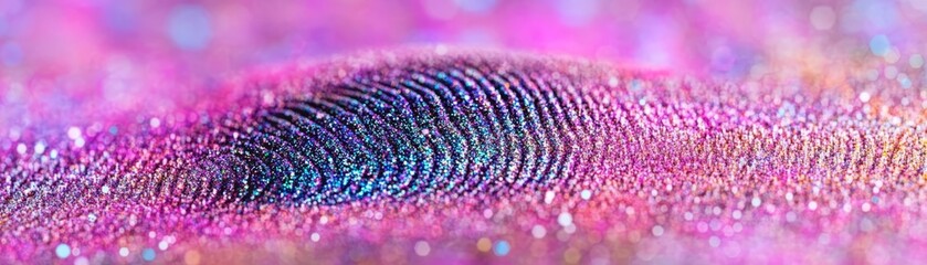 Fototapeta premium Glittery Fingerprint Abstract Background Texture
