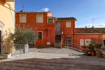 A street among the picturesque of Calitri, a town in the province of Avellino, Italy.