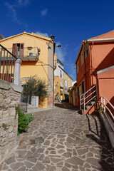 A street among the picturesque of Calitri, a town in the province of Avellino, Italy.