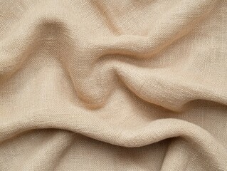 Fototapeta premium cotton, fabric, texture, plain weave, breathable, soft, smooth surface, detailed fibers, white background, minimalist, high resolution, light wrinkles, diagonal pattern, twill, pastel blue, cream colo