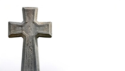 gravestone or tombstone is a stone marker, placed over the head of the grave may be called a headstone. A slab may be called a funeral stele or a stela. R.I.P. rest in peace.  Isolated on white