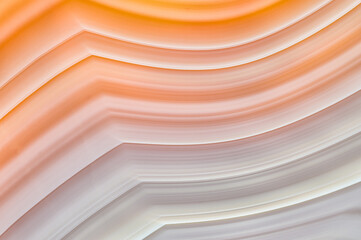 Close-up of vibrant backlit Brazilian agate layers
