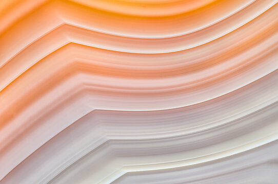 Close-up of vibrant backlit Brazilian agate layers