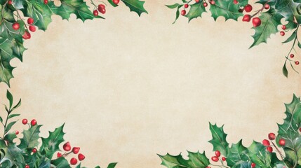Christmas Themed Border Template