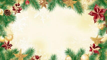 Christmas Themed Border Template