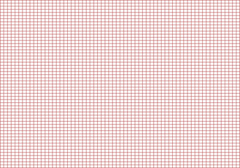 Fondo de cuadrícula de trazo rojo en fondo blanco