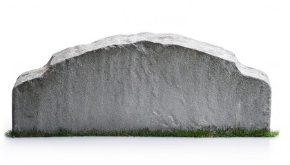 gravestone or tombstone is a stone marker, placed over the head of the grave may be called a headstone. A slab may be called a funeral stele or a stela. R.I.P. rest in peace.  Isolated on white