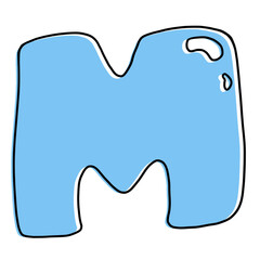 Obraz premium Alphabet for letter M