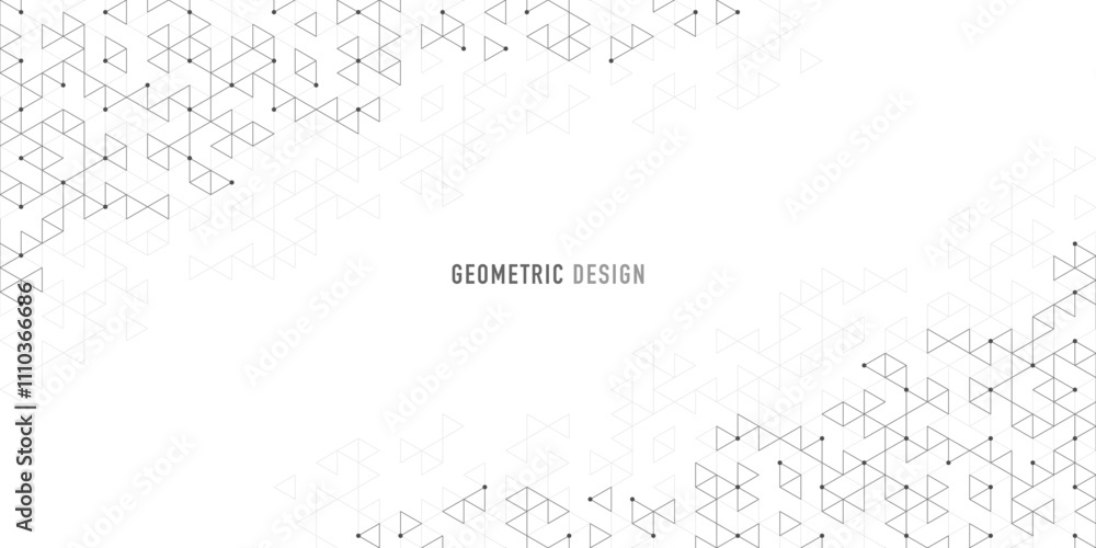 Poster Abstract vector background with a geometric pattern of triangle shapes. Graphic design element 