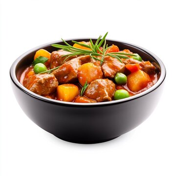 Mouthwatering Hearty Hungarian Side Dish F zel k in a Bowl Isolated on White Background
