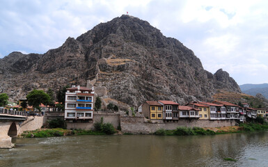 Fototapeta premium A view from Amasya, a historical city of Turkey