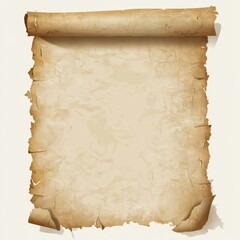 Antique Parchment Scroll: Grunge Texture Background for Design