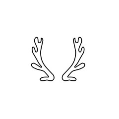 outline deer antlers