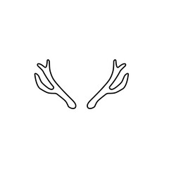 outline deer antlers