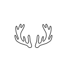 outline deer antlers