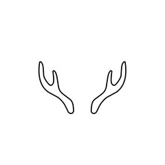 outline deer antlers