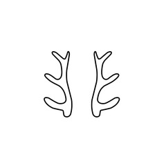 outline deer antlers