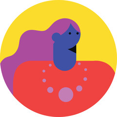 People avatars. Icons for games, online communities, web forums. Vector illustration in flat cartoon style