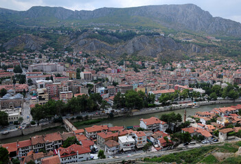 Naklejka premium A view from Amasya, a historical city of Turkey