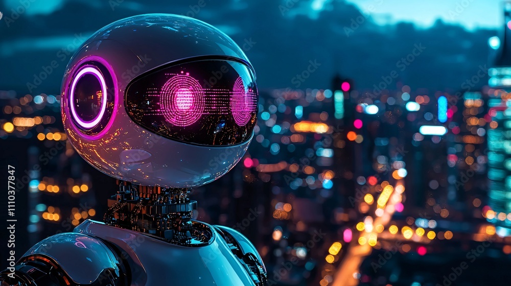 Poster a robot using predictive models for accurate stock market analysis and future trend forecasts stock 