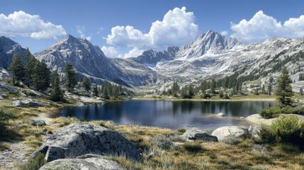 mountain lake panorama #2