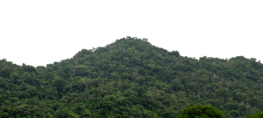 Isolated Mountain on transparent background with clipping path and alpha channel, high resolution.