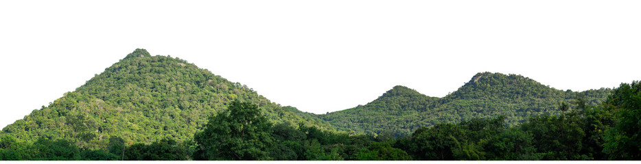 Fototapeta premium Beautiful Mountain isolated on transparent background with clipping path and alpha channel, high resolution.