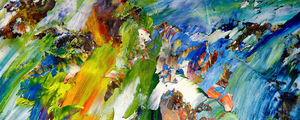 Abstract art background . Hand painting artwork on canvas 