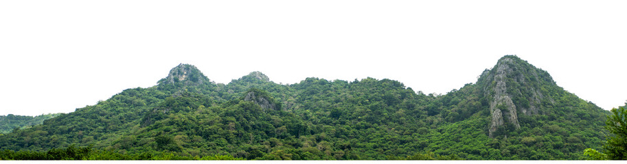 Beautiful Mountain isolated on transparent background with clipping path and alpha channel, high resolution.