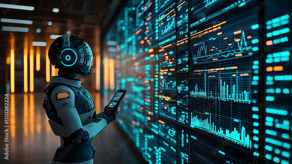 Poster a robotic trading assistant integrated with customizable apis for personalized strategies stock phot