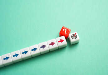 An unknown obstacle to achieving the goal. The decisive factor in achieving the goal. Concerns and...