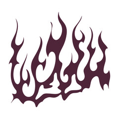 Streetwear fire elements. Flame Vector Illustration Hot Fire Ornaments for T-Shirts, Hoodies, jacket, Streetwear, Apparel, and Pajamas and kids clothing. Hand-Drawn urban Flames Design.