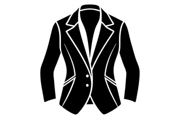 Chic Jacket Silhouette Vector – Perfect for Autumn Fashion Designs