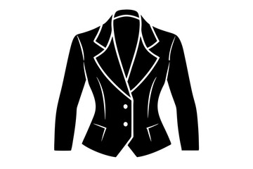 Chic Jacket Silhouette Vector – Perfect for Autumn Fashion Designs