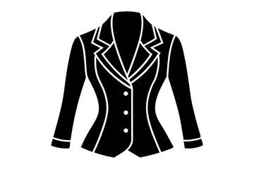 Chic Jacket Silhouette Vector – Perfect for Autumn Fashion Designs