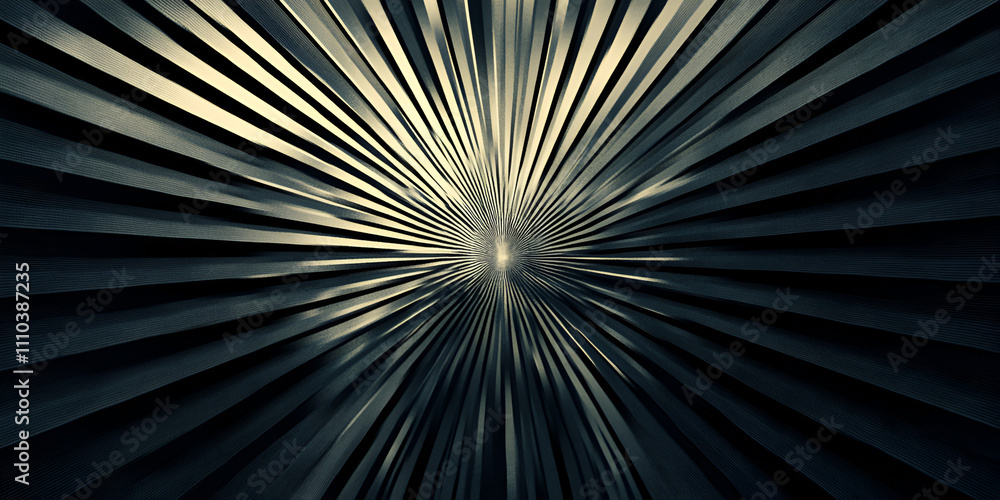 Poster abstract radiating lines: a captivating image of radiating lines in shades of gray, creating a mesme
