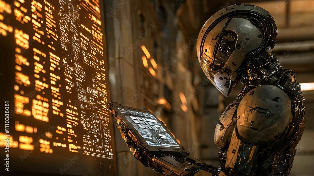 Poster a quantum computing system enhancing robotic trading solutions for market edge strategies stock phot