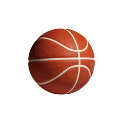Fototapeta premium Basketball full details isolated on white background, Basketball sports equipment on white With png file.