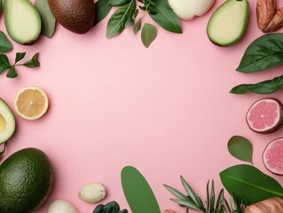 Healthy living fitness diet and yoga practices for wellness at home in a natural environment