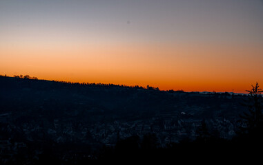 sunrise over the mountains