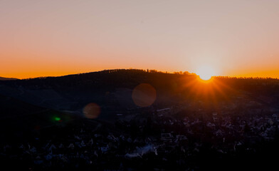 Sunrise in Stuttgart