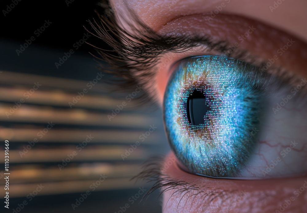 Poster this captivating image explores the intersection of humanity and technology, showcasing a detailed e